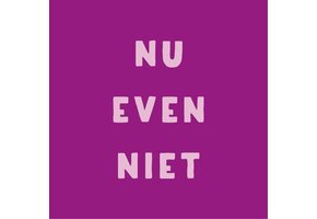 Magneettegeltje Nu Even Niet