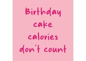 Magneettegeltje Birthday Cake Calories