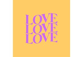 Magneettegeltje Love