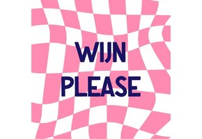 Magneettegeltje Wijn Please