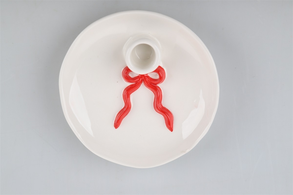 Aardewerk Kaarsenstandaard Plateau Bow L