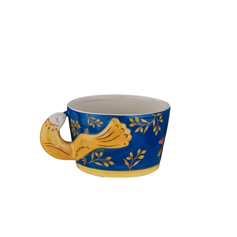 Aardewerk Beker Oriental Bird