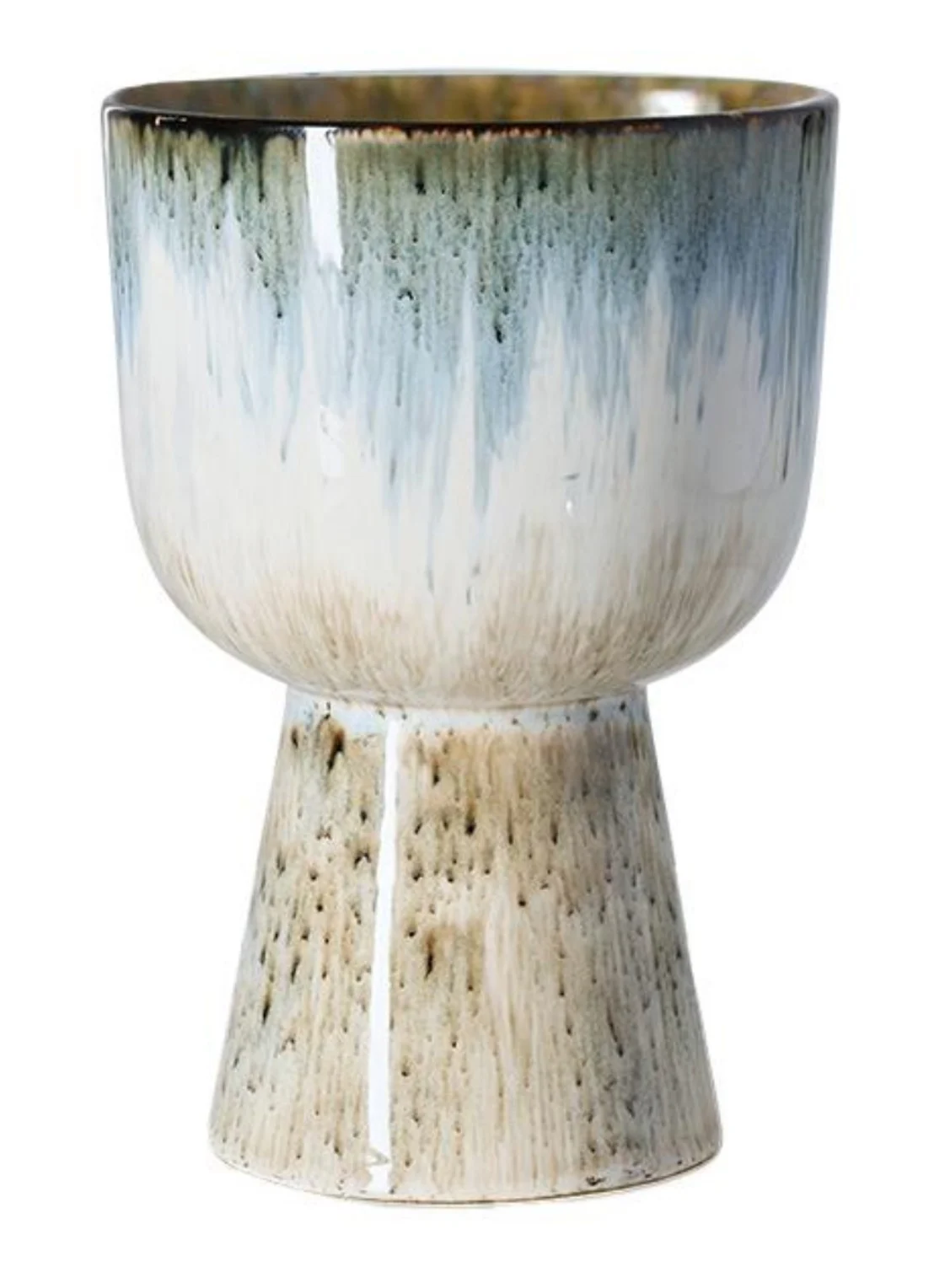 Retro flower pot glacier