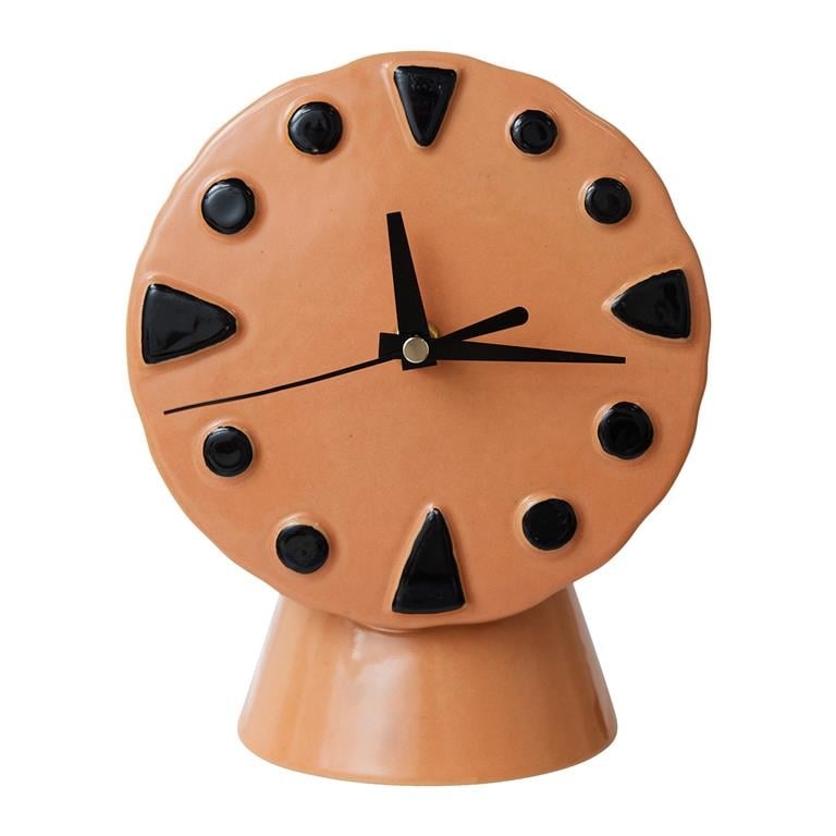Retro Ceramic Clock | Peach
