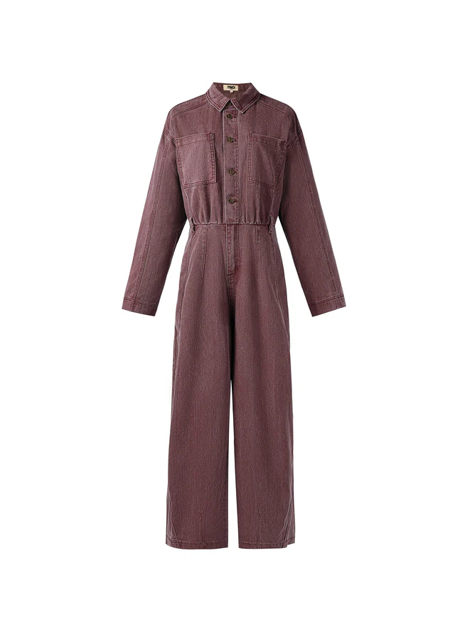 Combi Broek Fabiana Aubergine