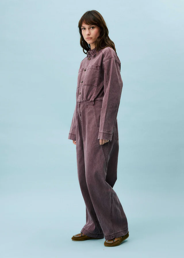 Combi Broek Fabiana Aubergine