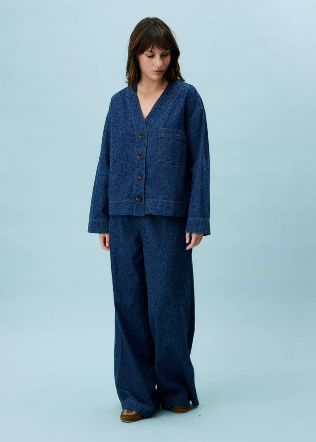 Brunelle Jeansblauwe Jas