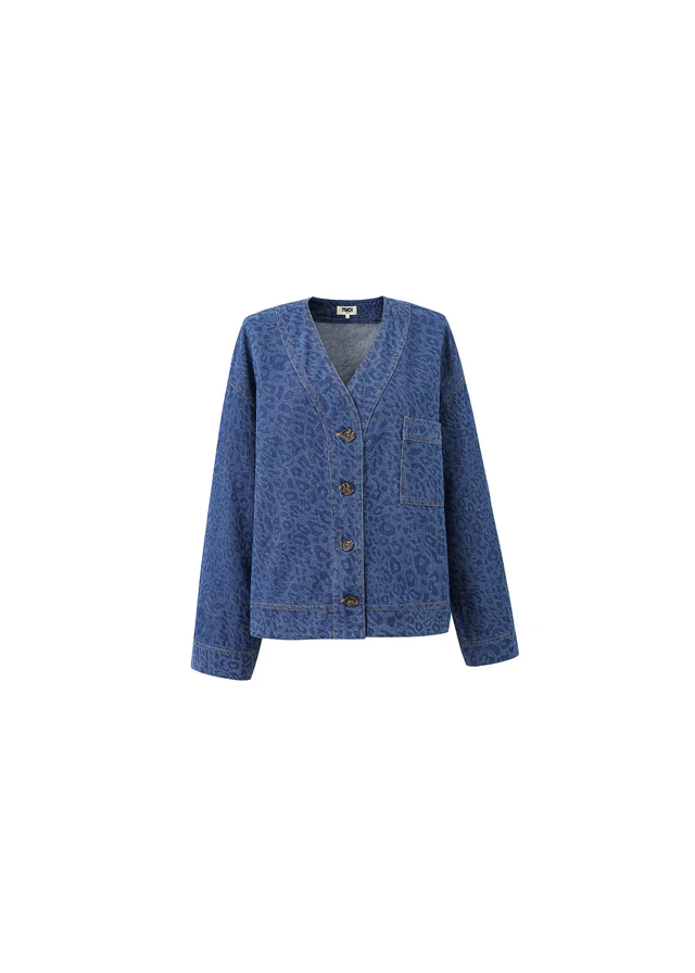 Brunelle Jeansblauwe Jas