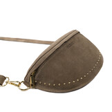Tess Bag Taupe Suede Goud