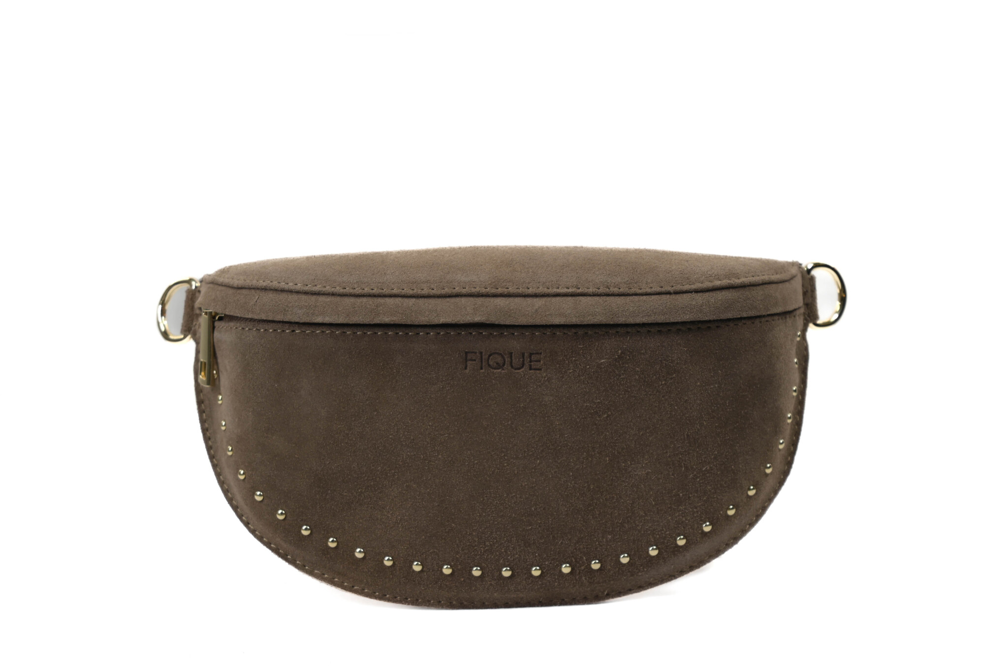 Tess Bag Taupe Suede Goud