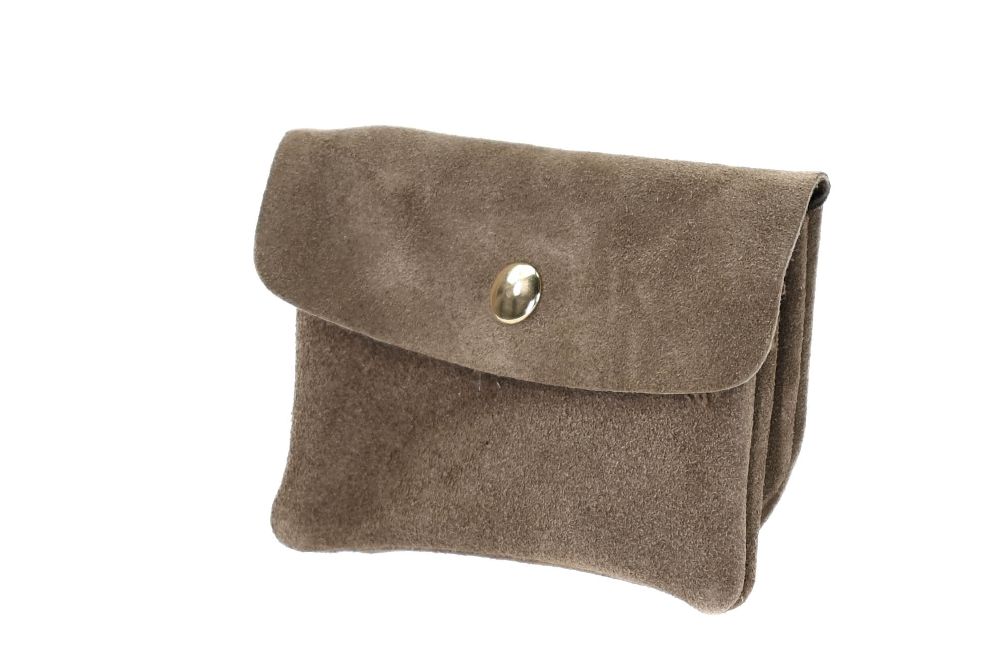 Wallet Rose Taupe Suede