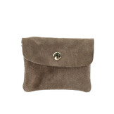 Wallet Rose Taupe Suede