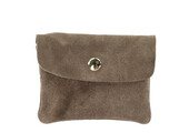 Wallet Rose Taupe Suede