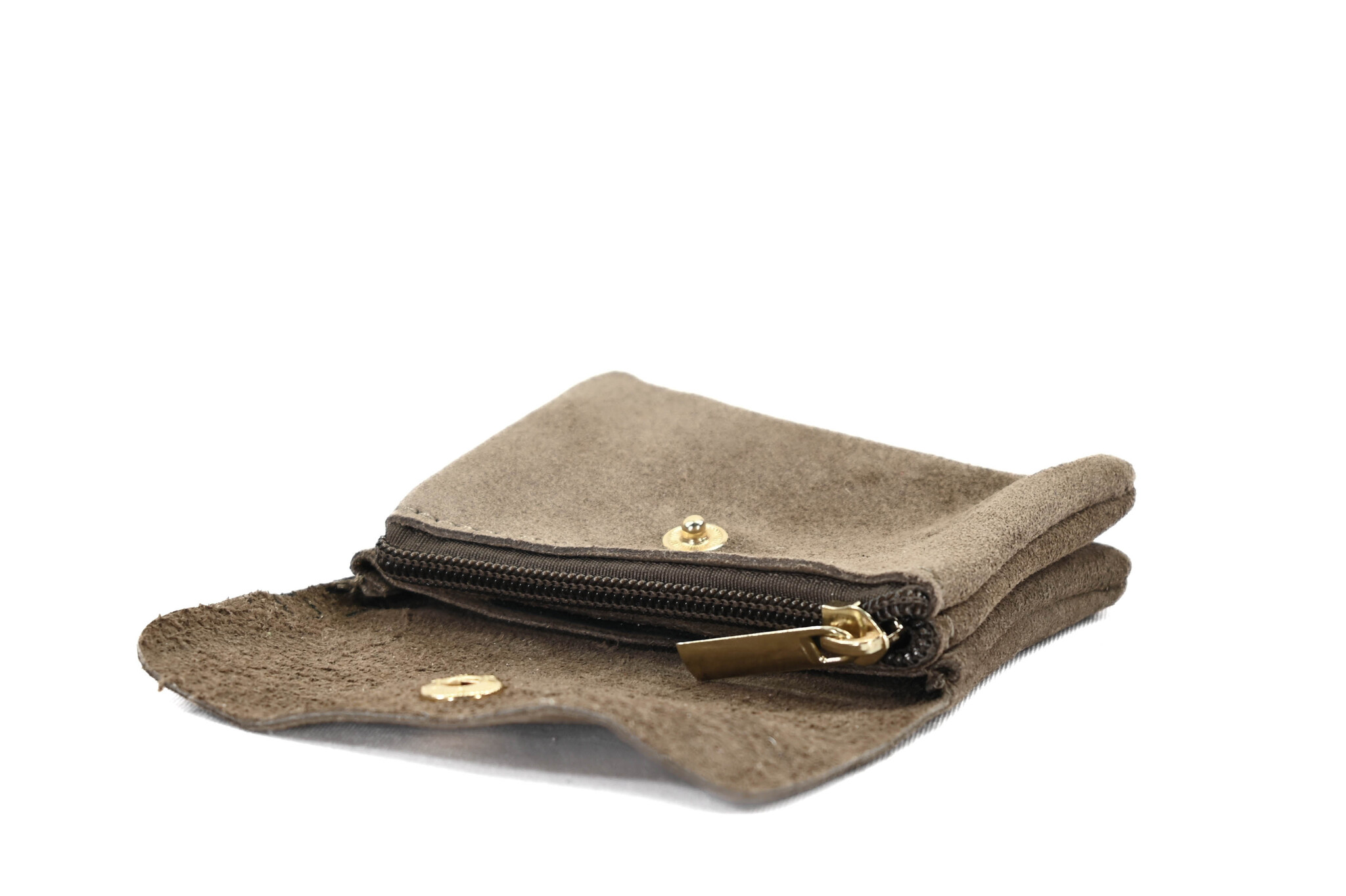 Wallet Rose Taupe Suede