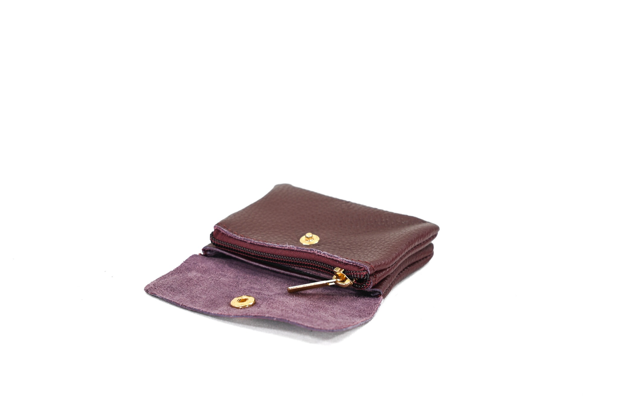 Wallet Rose Burgundy Leather