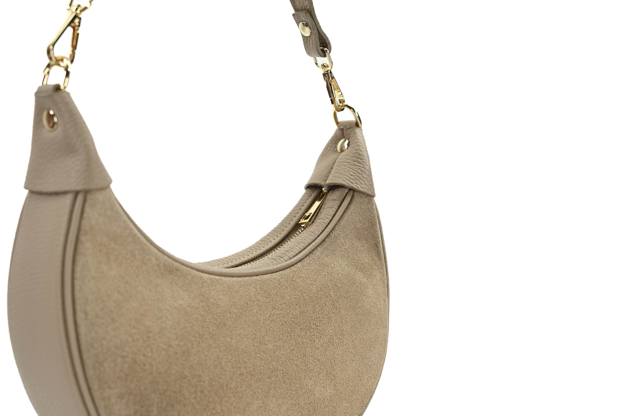 Linn bag Beige Suede