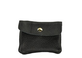 Wallet Rose Black Leather