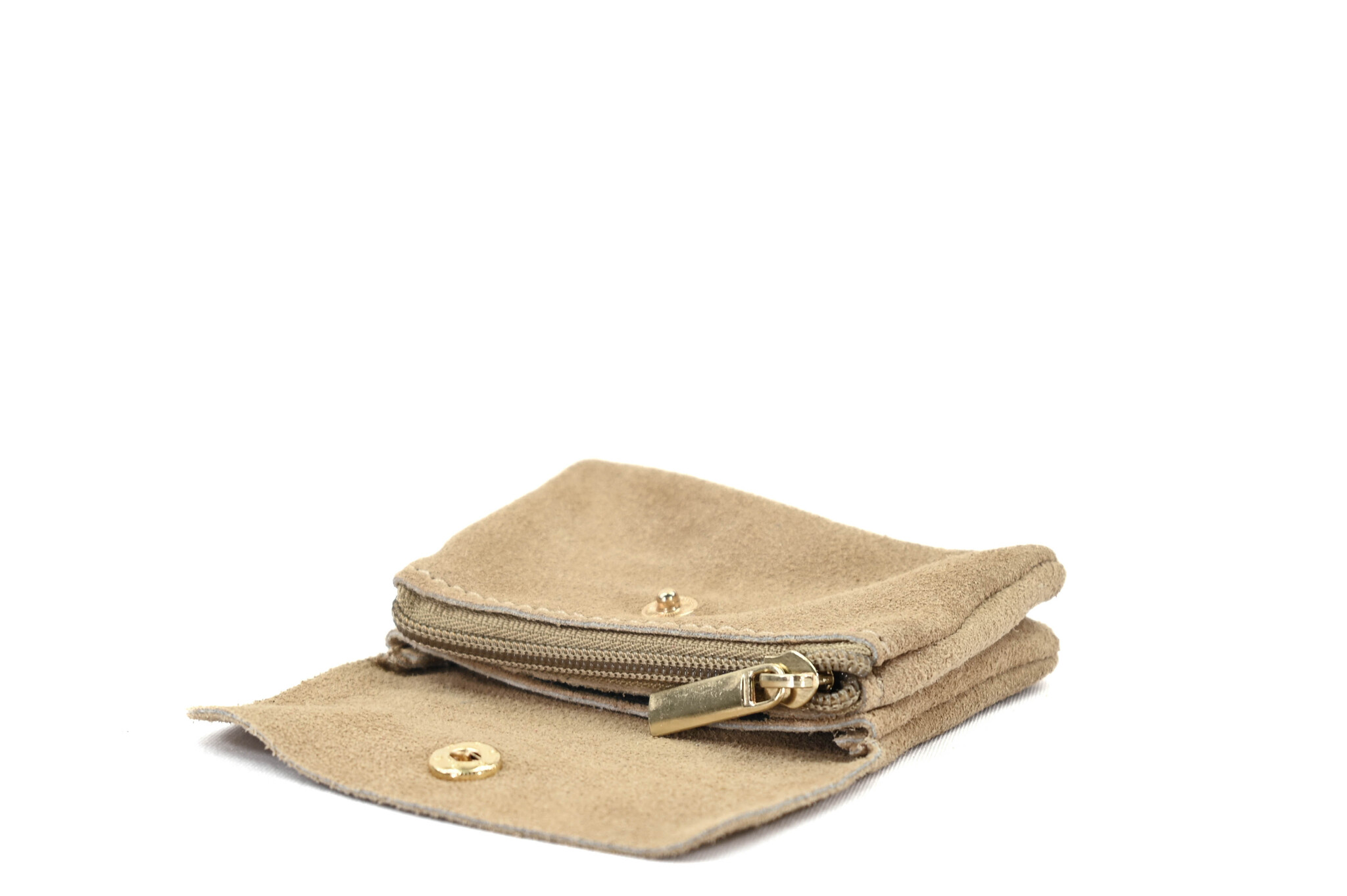Wallet Rose Beige Suede