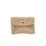 Wallet Rose Beige Suede
