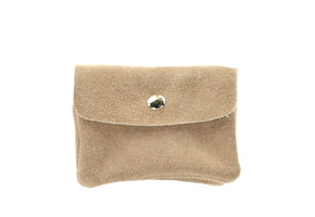 Wallet Rose Beige Suede