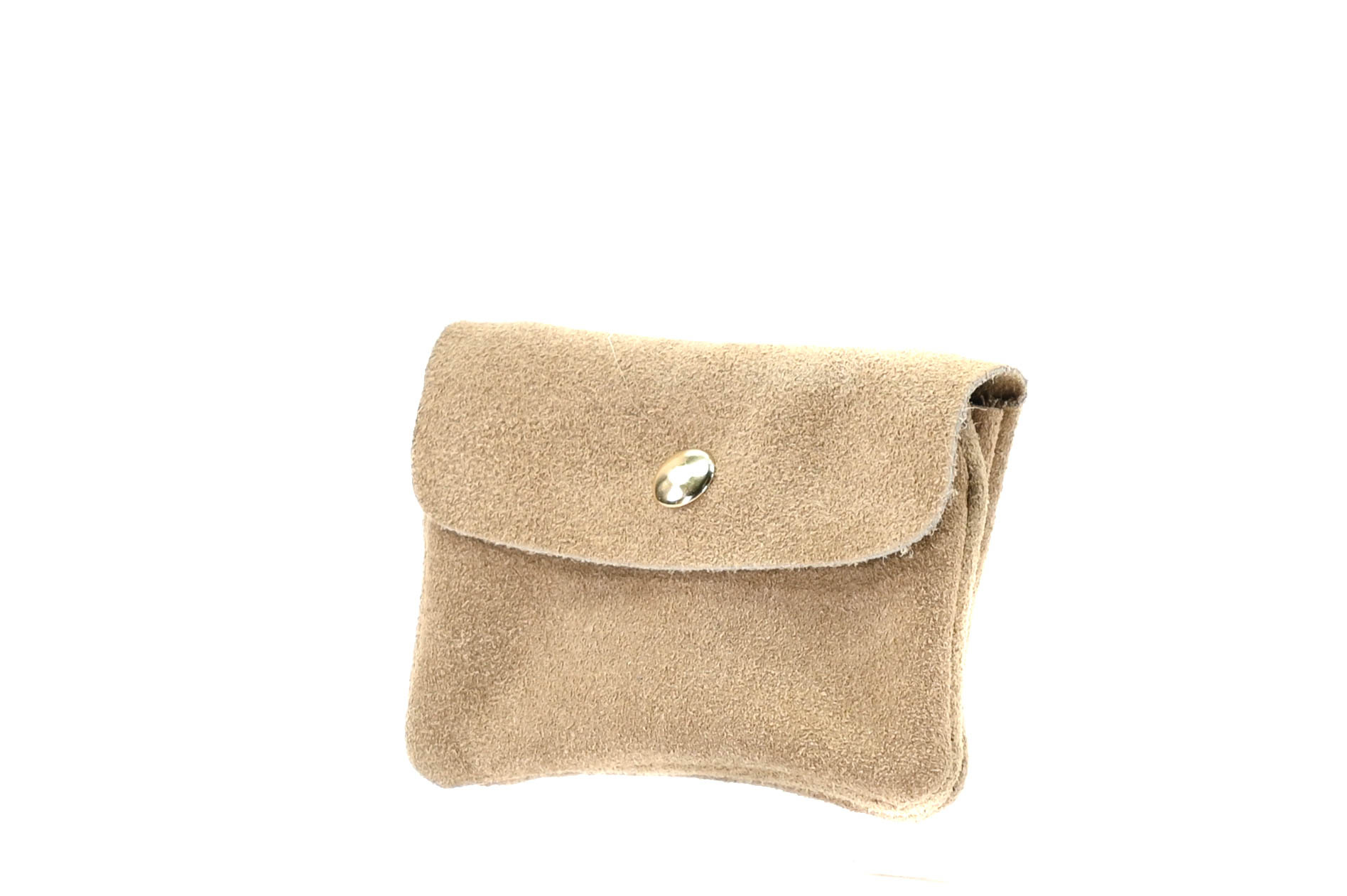 Wallet Rose Beige Suede