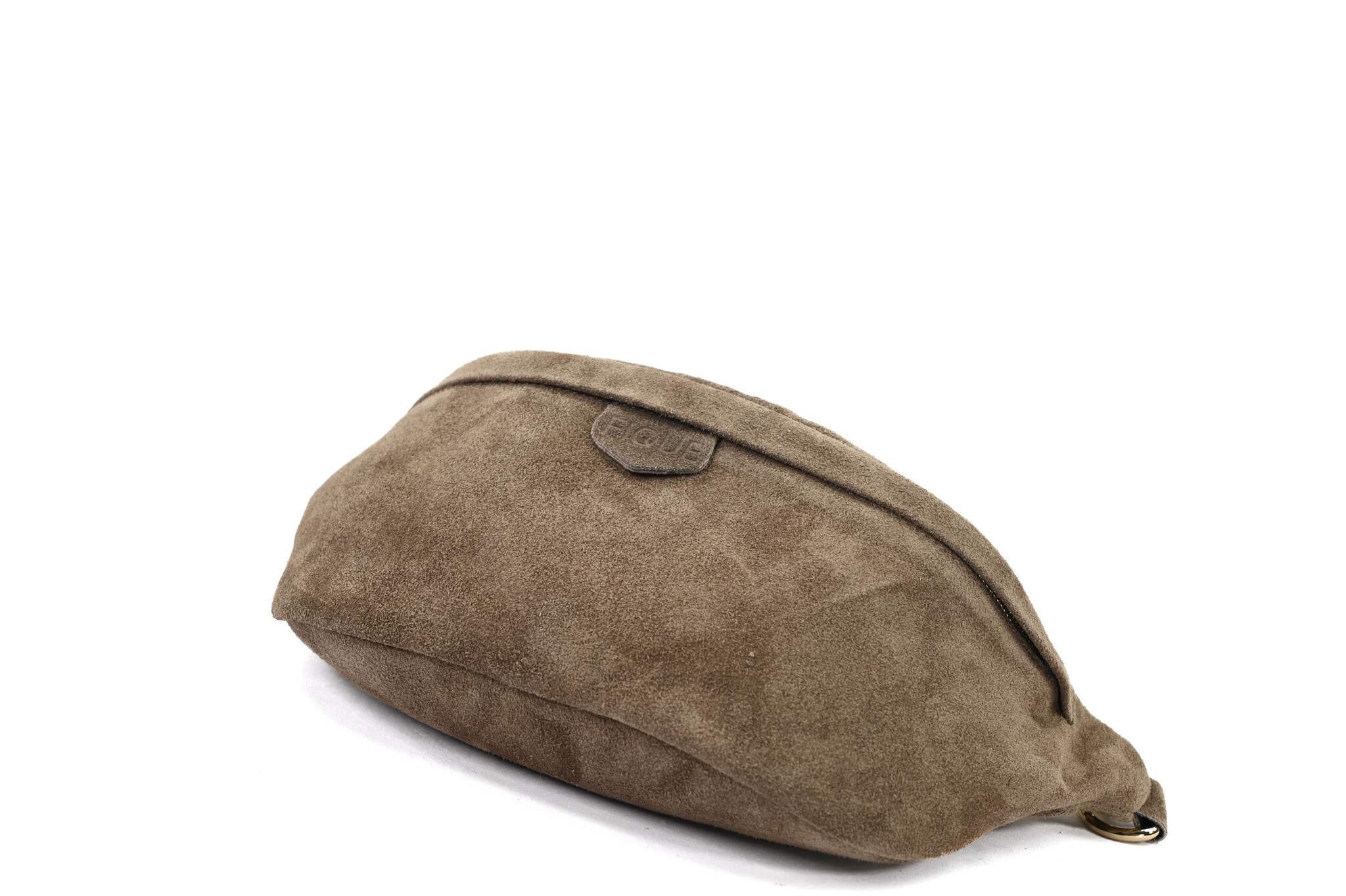 Cleo Bag Taupe Suede goud