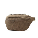 Cleo Bag Taupe Suede goud