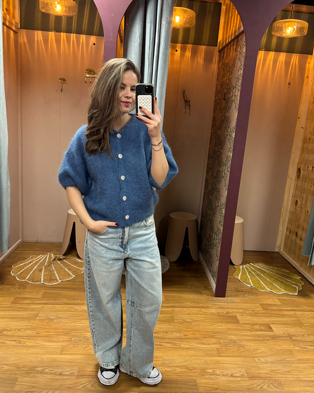 Mohair vestje Diamond jeans