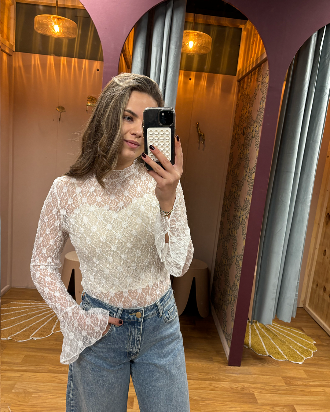 Kaya Kanten Top Off-white