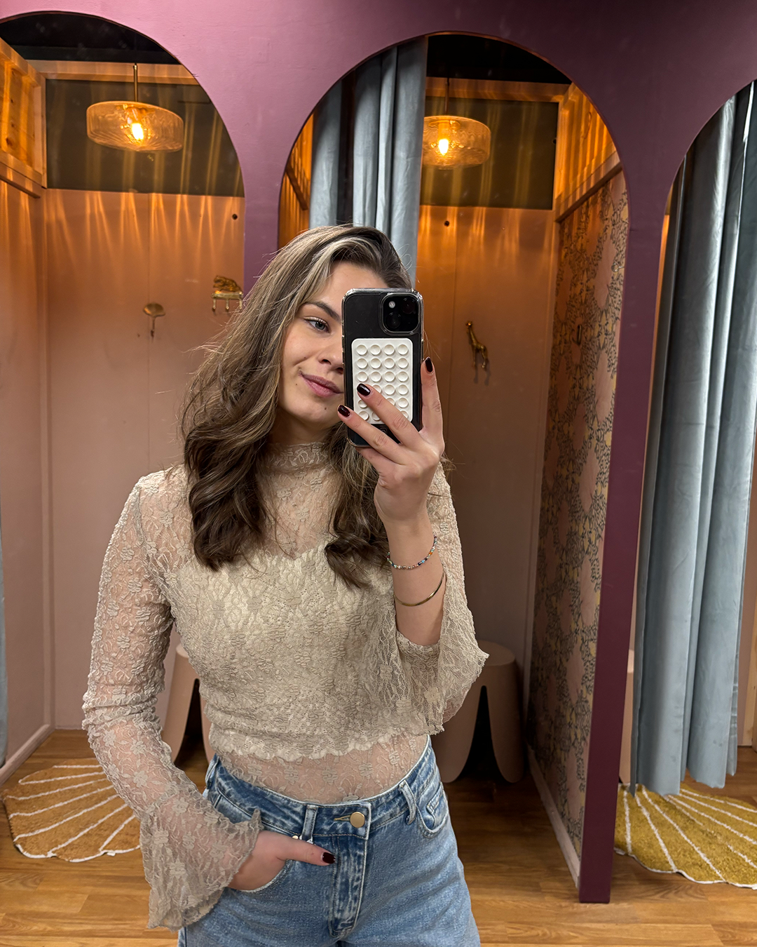 Kaya Kanten Top Beige