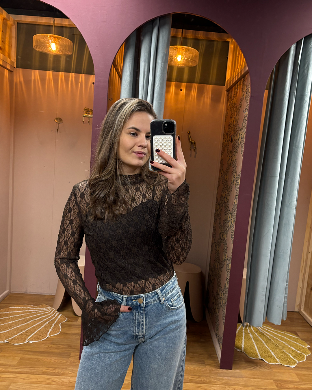 Kaya Kanten Top  Brown