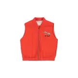 JUNO SEQUIN VEST FIERY RED