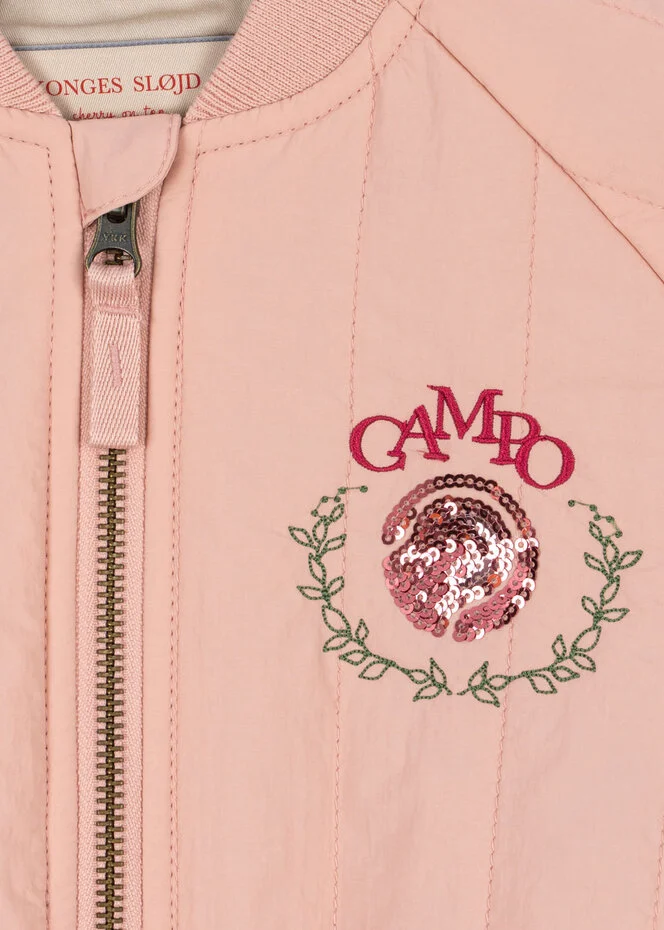 JUNO SEQUIN BOMBER JACKET MELLOW ROSE