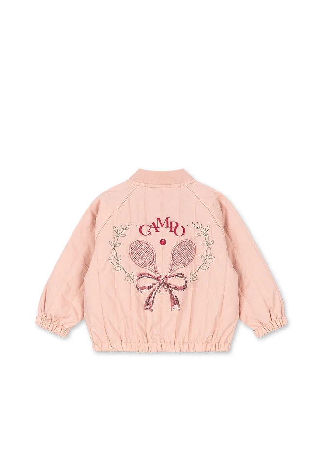JUNO SEQUIN BOMBER JACKET MELLOW ROSE