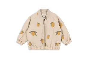 JUNO PRINTED BOMBER JACKET MON GRAND CITRON