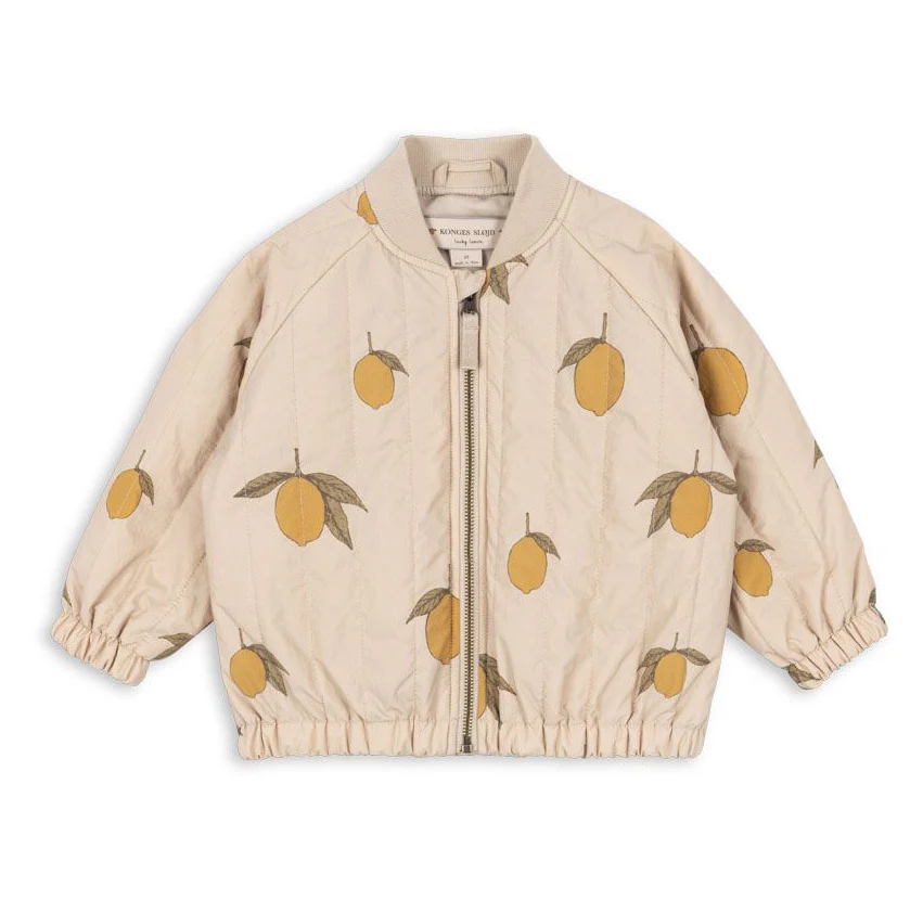 JUNO PRINTED BOMBER JACKET MON GRAND CITRON