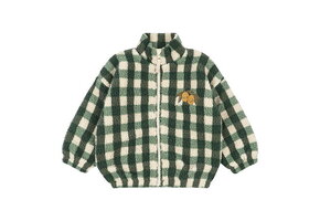 JODY TEDDY JACKET GRS GREEN CHECK