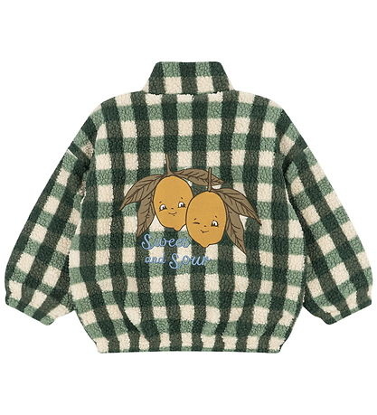 JODY TEDDY JACKET GRS GREEN CHECK