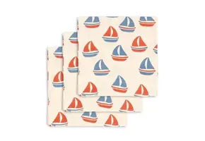 3 PACK MUSLIN CLOTH GOTS AHOY