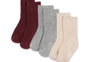 3 PACK RIB SOCKS MIX PACK