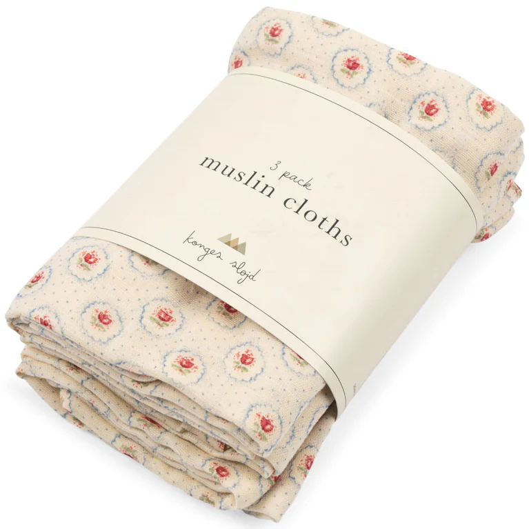 3 PACK MUSLIN CLOTH GOTS MIRAGE