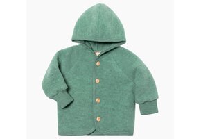 Hooded jacket jade mélange