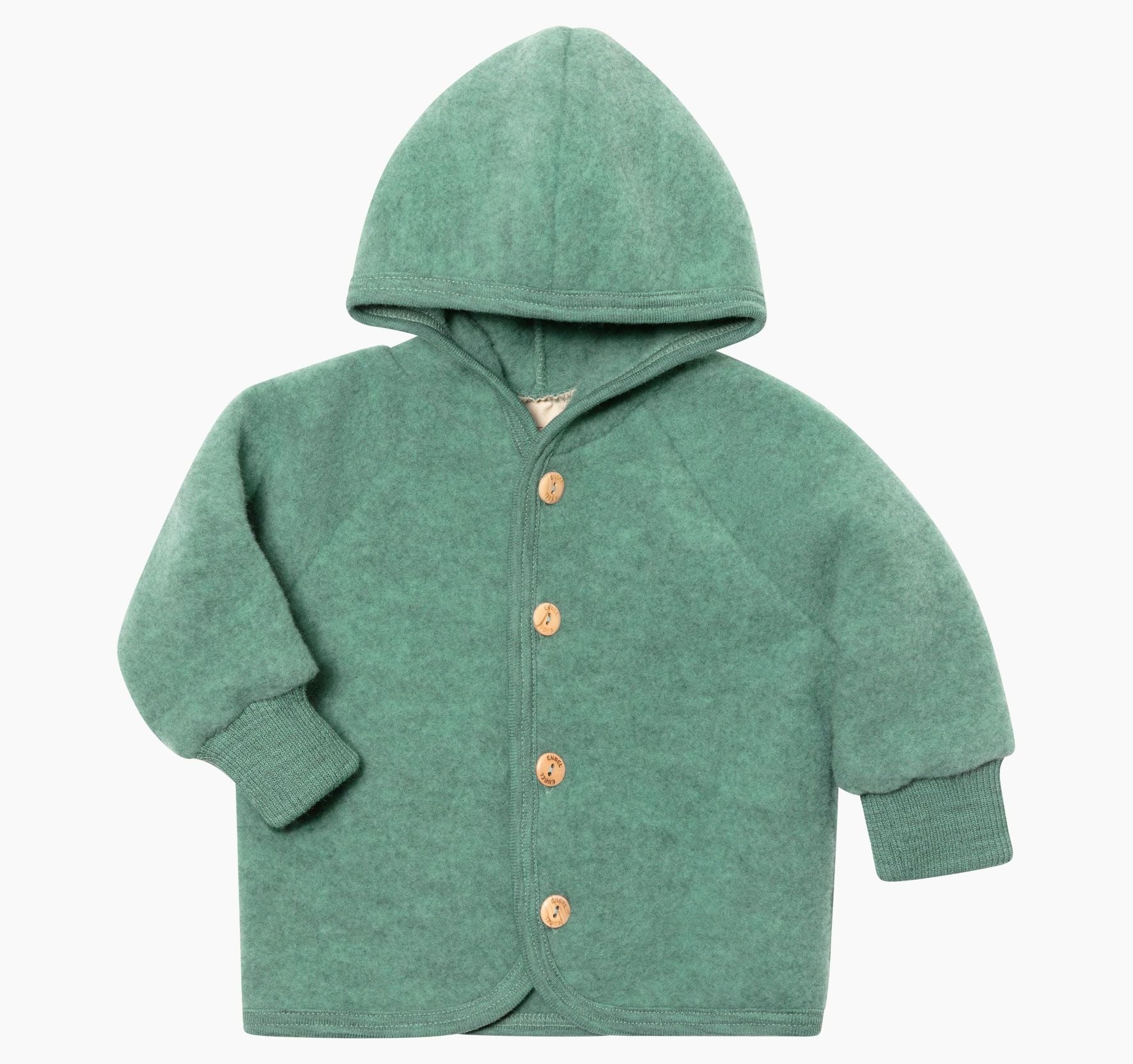 Hooded jacket jade mélange
