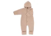 Hooded overall with buttons Sand Melange