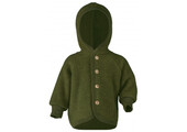 Hooded Jacket with Buttons Reed Melange