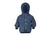 Hooded Jacket Blue Melange