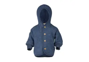 Hooded Jacket Blue Melange