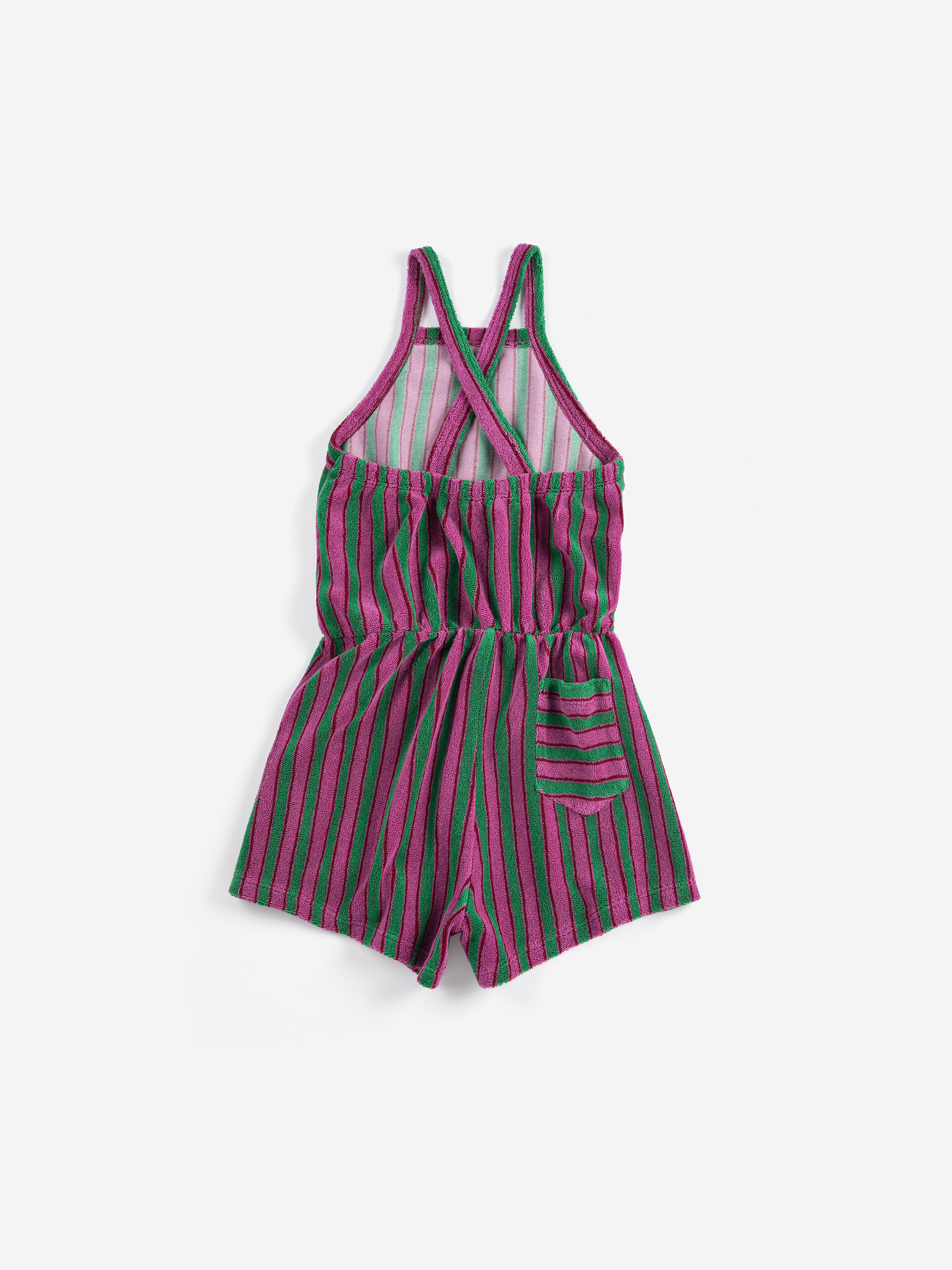 Striped Terry Cloth Playsuit