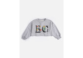 Spring Letters Cropped Sweatshirt