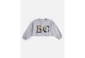 Spring Letters Cropped Sweatshirt